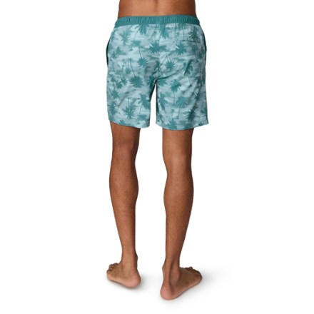 Contrast Elastic Swim Shorts - Men's
