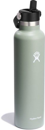 Standard-Mouth Vacuum Water Bottle with Flex Straw Cap - 24 fl. oz.