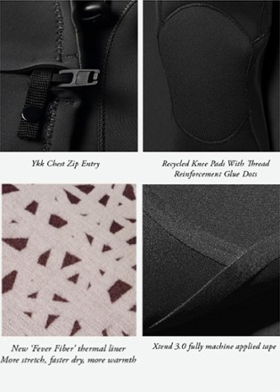 7 Seas 3-2 Full Chest-Zip Wetsuit - Boys'