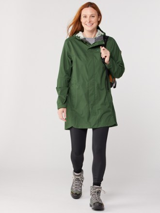 Rainier Long Line Rain Jacket - Women's