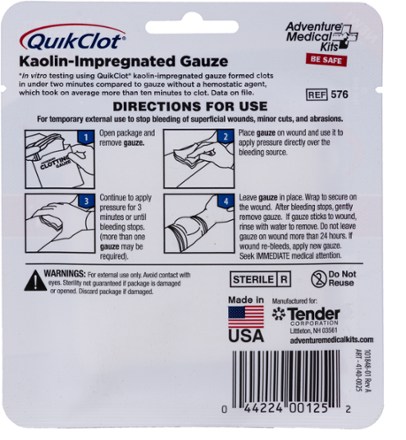 QuikClot Gauze - 3" x 2'