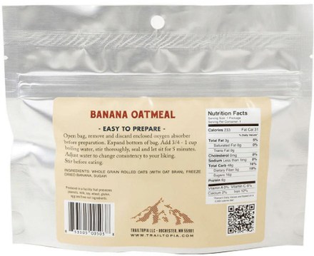 Banana Oatmeal - 1 Serving