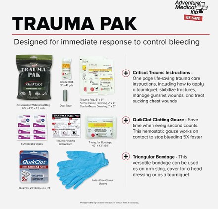 Trauma Pak with QuikClot Kit