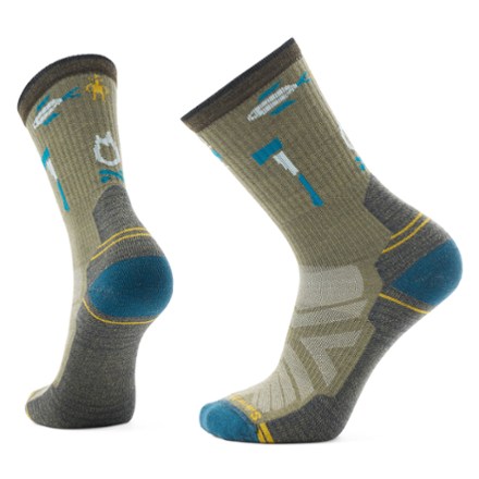 Hike Light Cushion Camp Gear Crew Socks - Men's