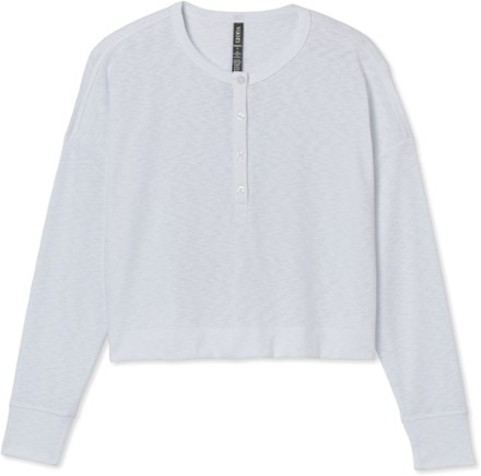 Long-Sleeve Sunrise Oversize Henley Shirt - Women's