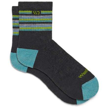 Multi Stripe Cushioned Micro Crew Socks - Women's