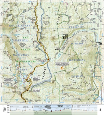 Pacific Crest Trail Topographic Map Guide: Oregon South