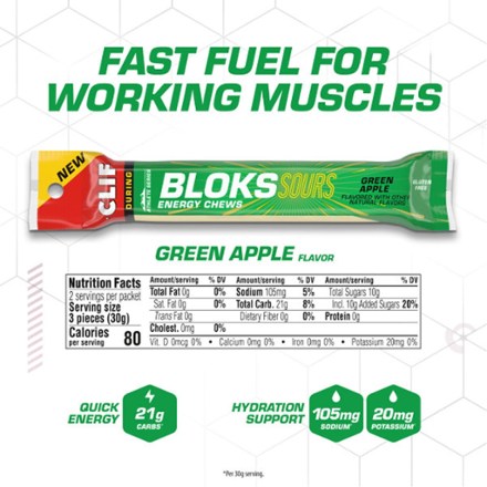 Bloks Sours Energy Chews