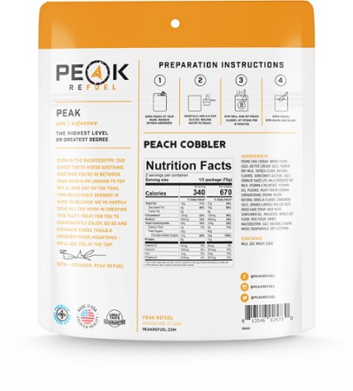 Peach Cobbler - 2 Servings