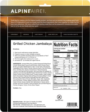 Grilled Chicken Jambalaya - 2 Servings