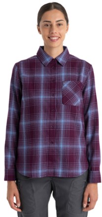 Merino 200 Dawnder Long-Sleeve Flannel Plaid Shirt - Women's