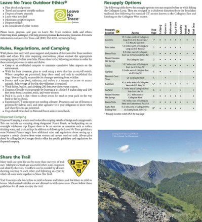 Colorado Trail Collegiate Loop Topographic Map Guide