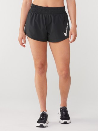 One Swoosh HBR Mid-Rise Brief-Lined Shorts - Women's