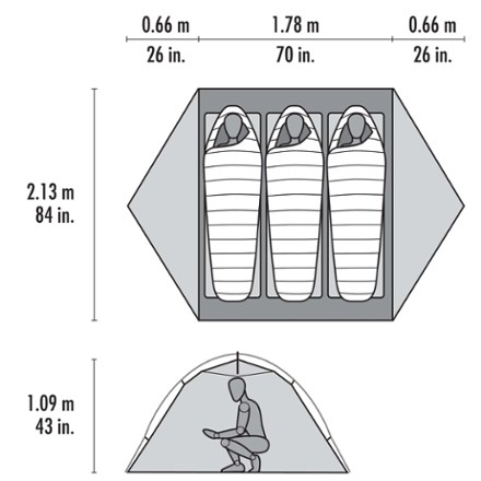 Elixir 3 Tent with Footprint