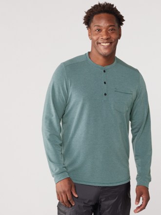 Aberdeen Long-Sleeve Henley Shirt - Men's