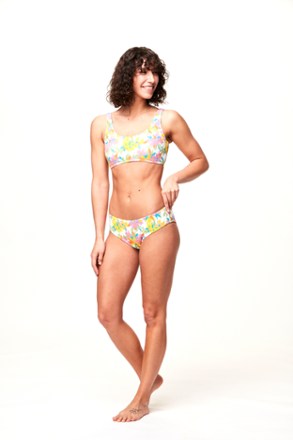 Wahine Printed Bikini Swimsuit Bottoms - Women's