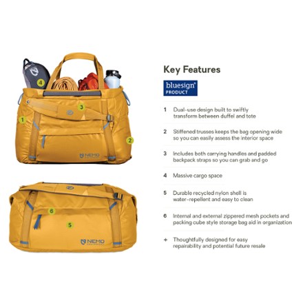 Double Haul L Convertible Duffel and Tote