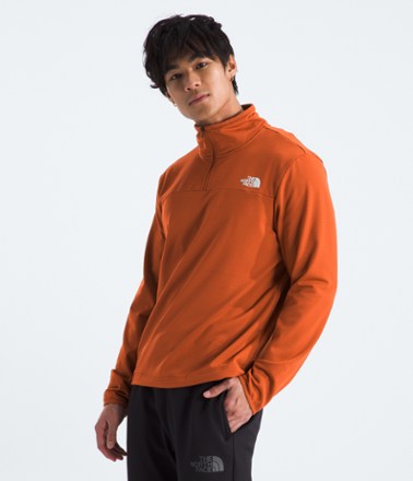 Cedar Trail Grid Fleece Quarter-Zip Top - Men's