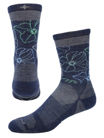 Petal Power Compression Crew Socks - Women's