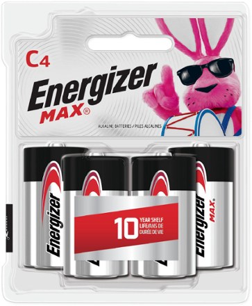 MAX Alkaline C Batteries - Package of 4