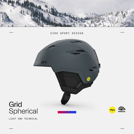 Grid Spherical Mips Snow Helmet