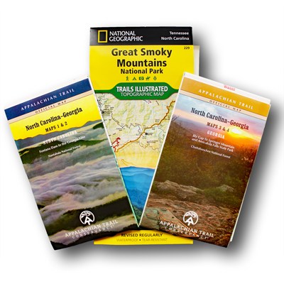 Appalachian Trail North Carolina-Georgia Guidebook and Maps Set