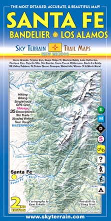 Santa Fe, Bandelier and Los Alamos Trail Map - 2nd Edition