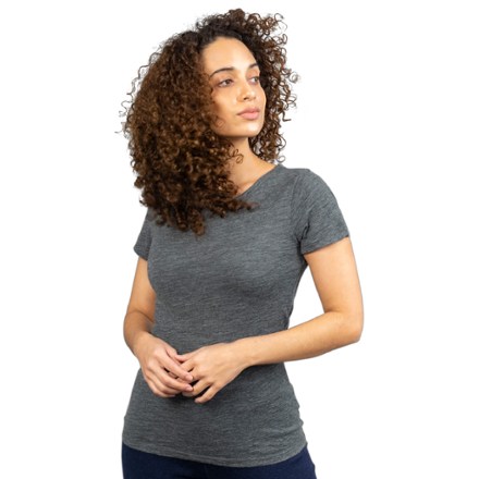 160 Ultralight Alpaca Wool Crew Neck Base Layer T-Shirt - Women's