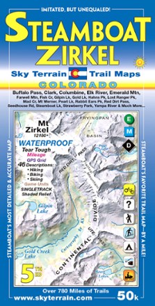 Steamboat Springs and Mount Zirkel Trail Map - 5th Edition 