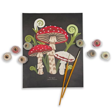 Fly Agaric Mushrooms Paint-by-Number Kit