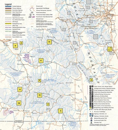 Colorado Backpacking Loops South Topographic Map Guide