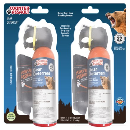 Bear Deterrent Spray with Holsters - Value Package of 2