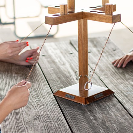 Acacia 4-Player Tabletop Hook and Ring Game