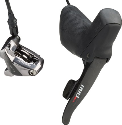 RED HRD Shift/Brake Lever with Disc Brake Caliper - Flat Mount