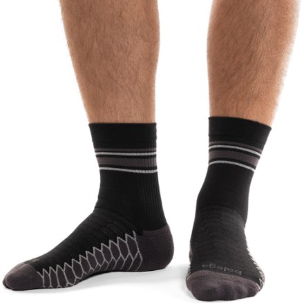 Silver Mini Crew Socks