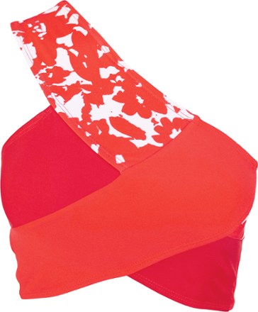 Patchwork Crop Swimsuit Top - Women's