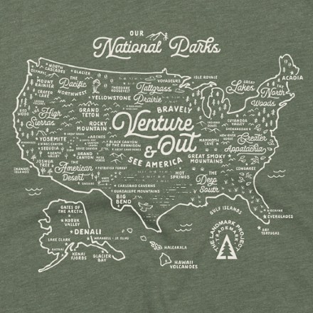 National Parks Maps T-Shirt