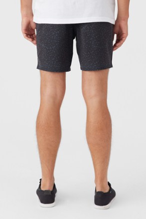 Stockton Print Elastic Waist 18" Hybrid Shorts - Men's