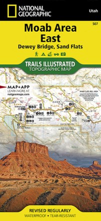 Moab Area East - Dewey Bridge, Sand Flats Map