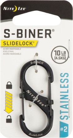 S-Biner SlideLock Stainless Steel #2 Dual Carabiner