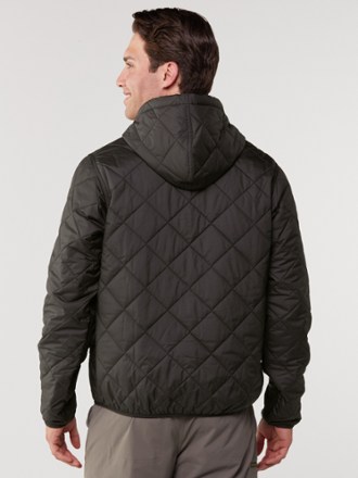 Diamond Quilted Insulated Bomber Hoody - Men's