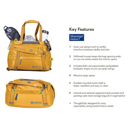 Double Haul 30 L Convertible Duffel and Tote