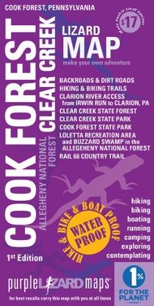 Cook Forest Clear Creek Map