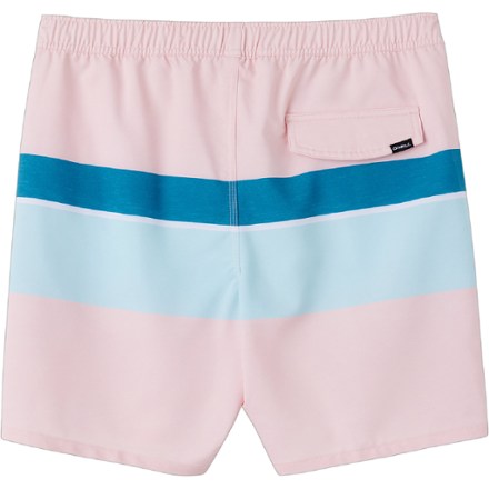 Block Volley Elastic Waist 17" Swim Trunks - Men's