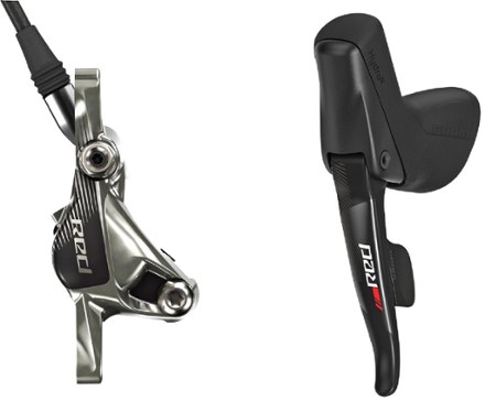 RED HRD Shift/Brake Lever with Disc Brake Caliper - Post Mount