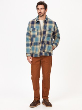 Ridgefield Heavyweight Sherpa-Lined Flannel Shirt Jacket - Men's