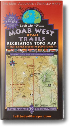 Moab West Trails Recreation Topo Map - 6th Edition