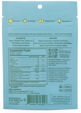 WonderFocus Mushroom Gummies - 5 Servings