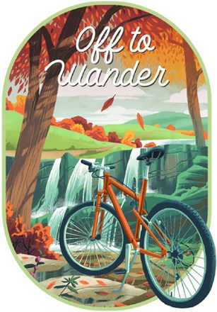 Off to Wander Bike Sticker