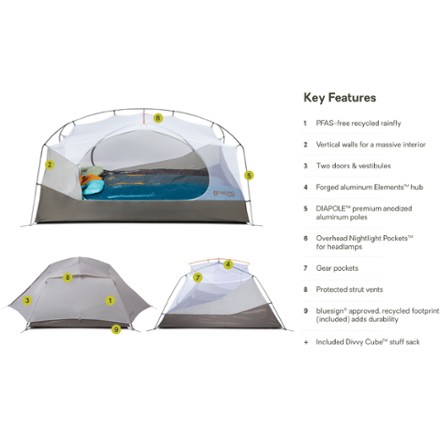 Aurora 3 Backpacking Tent with Footprint